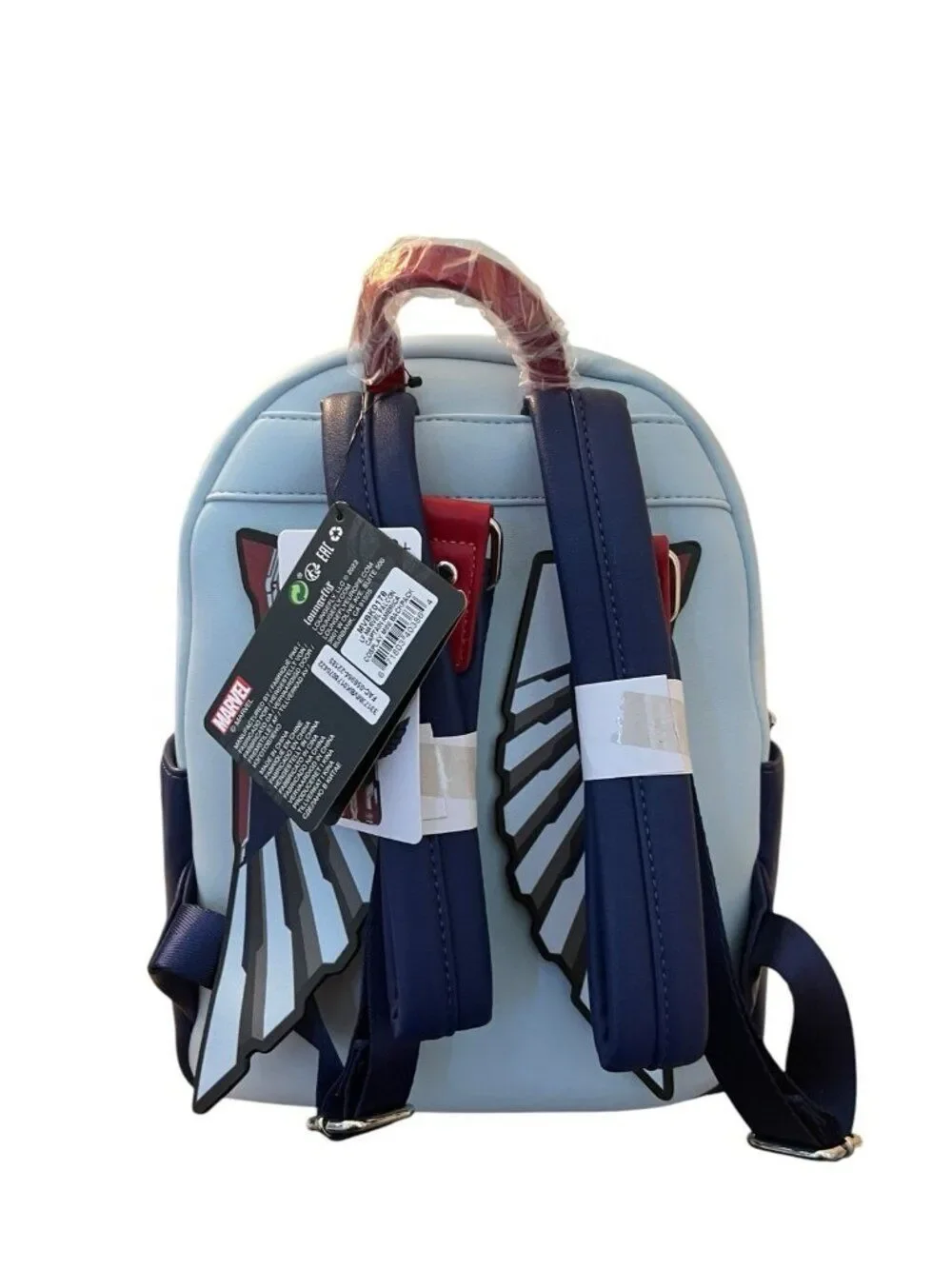 Loungefly Marvel Falcon Winter Soldier Captain America Cosplay Bag Backpack NWT